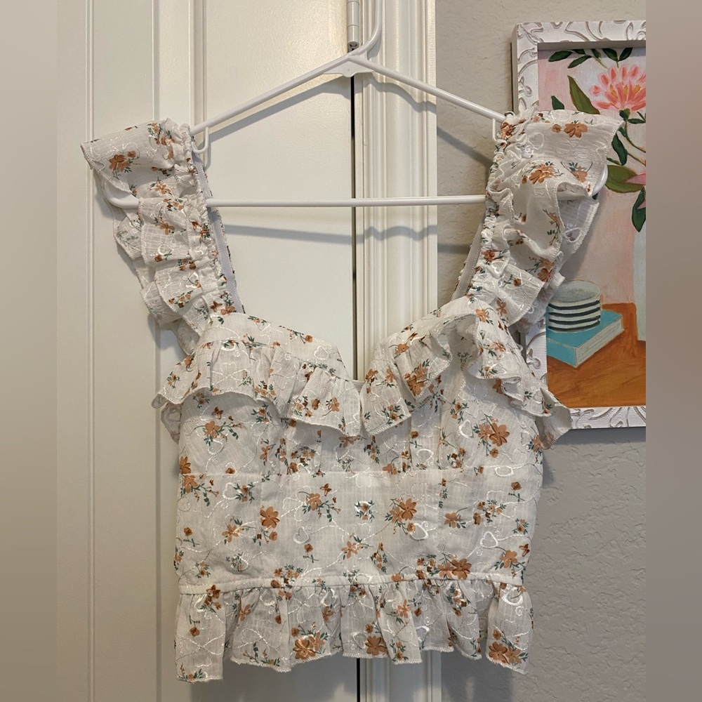 Floral crop top